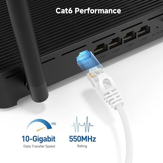Cable Matters 10Gbps Snagless Cat 6 Ethernet Cable - 20ft - Image 3