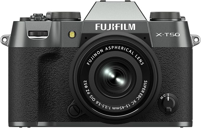 Fujifilm X-T50 Mirrorless Digital Camera XC15-45mmF3.5-5.6 OIS PZ Lens Kit by FUJIFILM