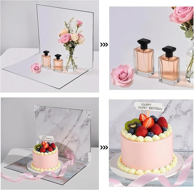 Food Photography Backdrops, 16.5x13.3 Inch Photo Backdrop Board - Image 2