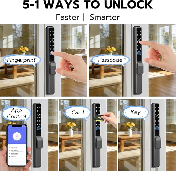 Sliding Door Lock, Smart Door Lock - Image 3