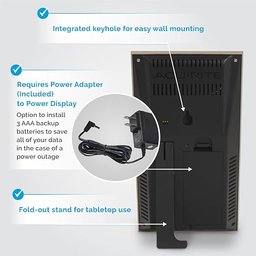 AcuRite Digital Vertical Weather Forecaster, Full Color - Image 3