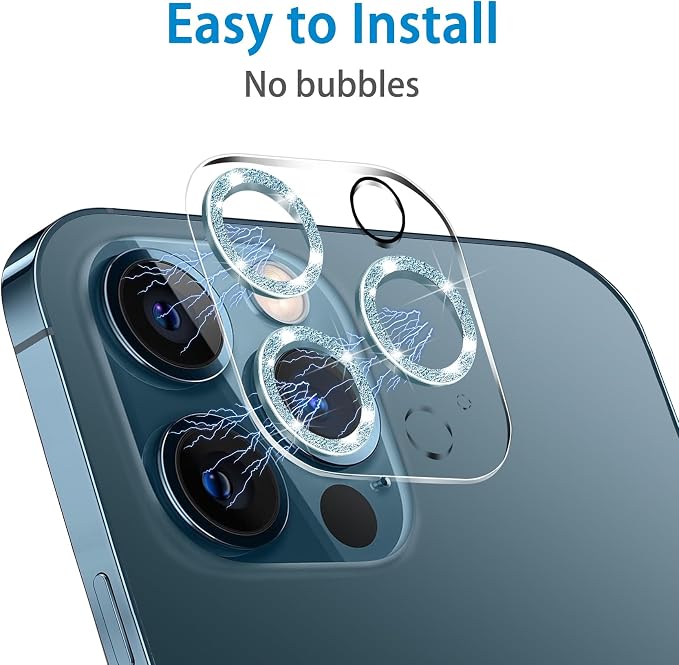 Dengduoduo 3 Pack Tempered Glass Camera Lens Protector - Image 6