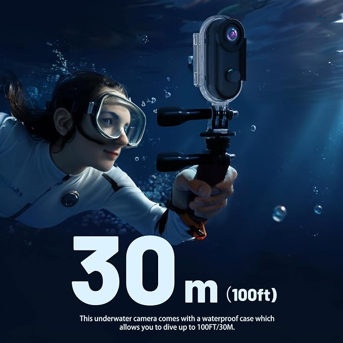 4K Mini WiFi Action Camera 64GB Thumb POV Portable Body Cam Wearable Video - Image 4
