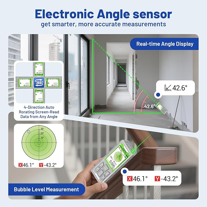 Huepar Pro Laser Measuring Tool, 495Ft Outdoor Laser Measure - Image 5