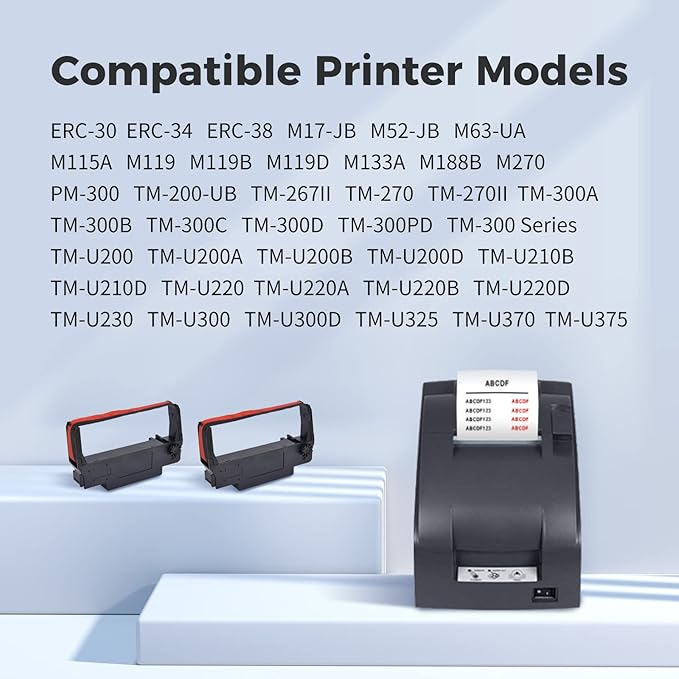 MYCARTRIDGE Compatible Ribbon Cartridge Replacement ERC30 ERC-30 ERC 30 34 38 - Image 2