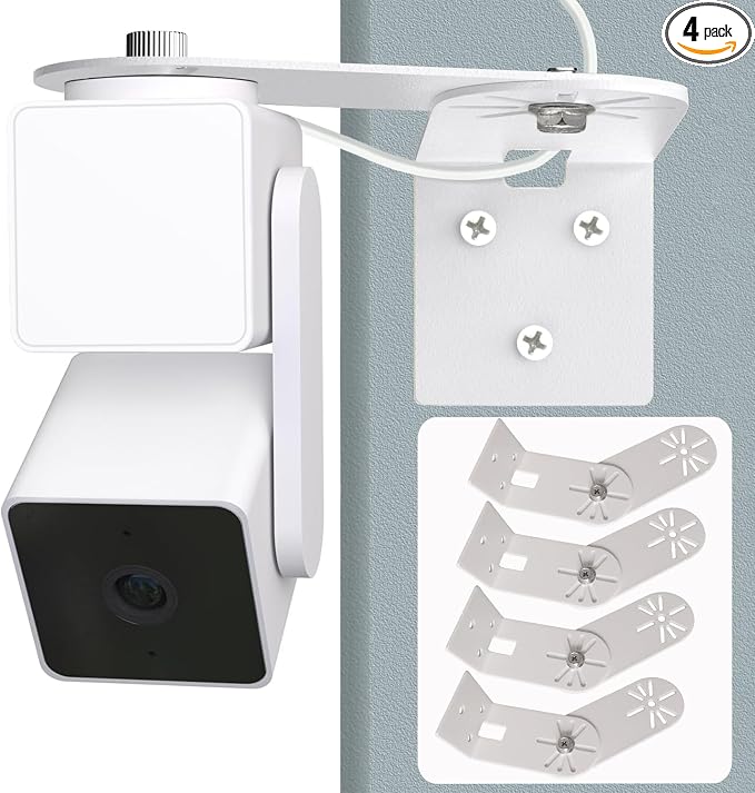 4Pack Metal Swivel Wall Mount Bracket by DurableAdaptableWeatherpr