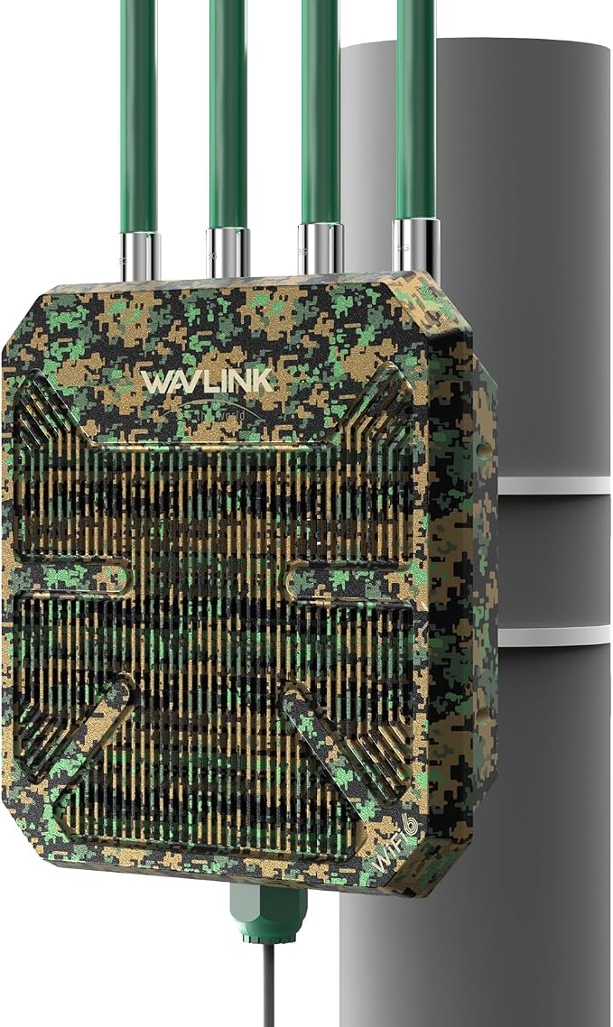 2026 AX1800 Outdoor WiFi 6 Extender Long Range, WAVLINK Outdoor WiFi Access by WAVLINK%C2%AE