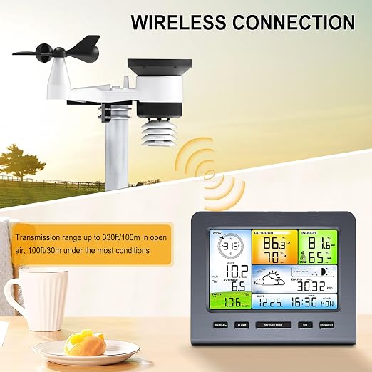 Urageuxy Wireless Weather Station Indoor Outdoor - Image 5