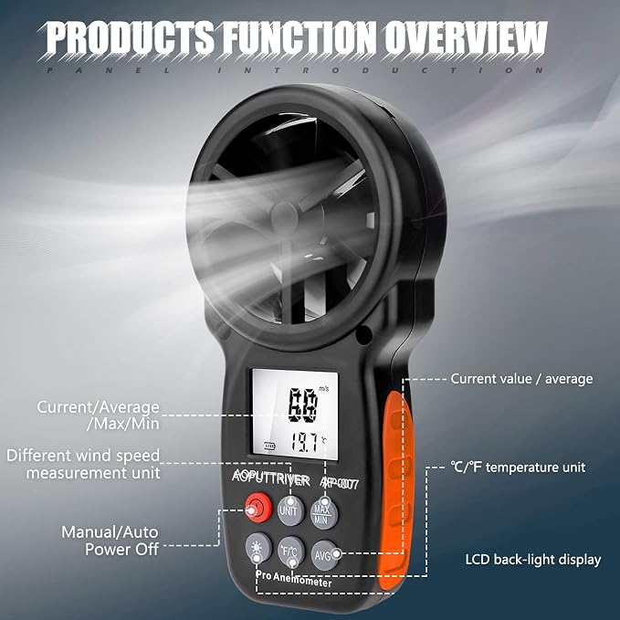 Anemometer Handheld Wind Speed Meter - Image 4