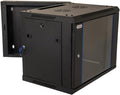 9U Wall Mount IT Cabinet Enclosure Hinged Double Section Swing Out 19-Inch by Unknown