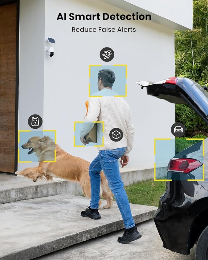 ieGeek Solar Camera Outdoor Wireless, 2K WiFi Outside Cameras - Image 6