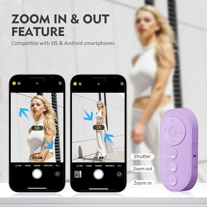Remote Control for TikTok, Wireless Camera Remote Control - Image 3