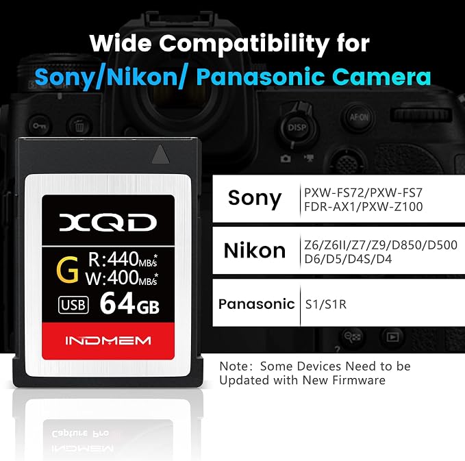 XQD 64GB Memory Card, 5X Tough MLC XQD Flash Memory Card High Speed G Series| - Image 6