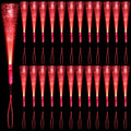 36 Pack Red Glow Fiber Optic Wands Bulk Light up Wand Glow Sticks by NUDALA