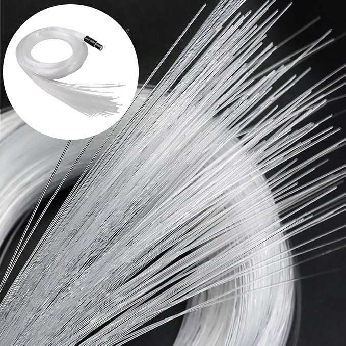 AKEPO End Glow Fiber Optic Light Cable 300pcs*Ф0.03in/0.75mm*9.8ft/3m, PMMA - Image 2