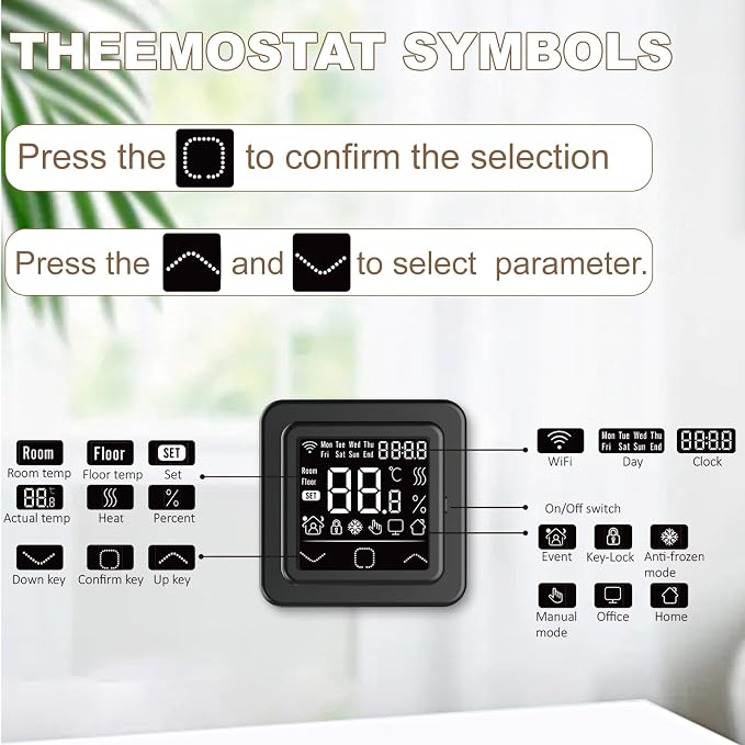 HEATIT Programmable Thermostat, WiFi Smart Thermostat - Image 9