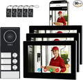 3 Units Apartment Video Intercom System, house video intercom. Wired Video by Fromthebrand