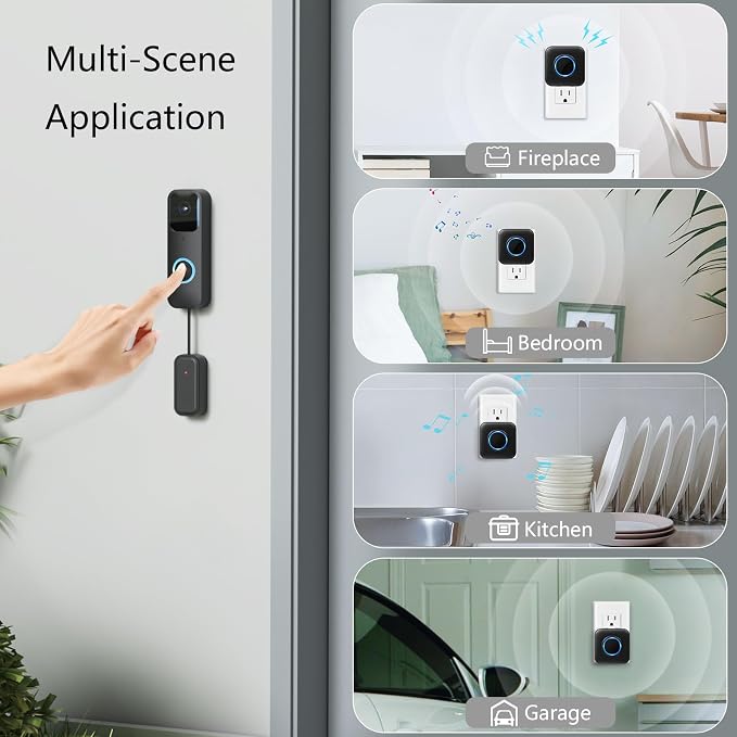 Wireless Doorbell Chime for Blink video Doorbell for Home, Indoor Plug-in - Image 3