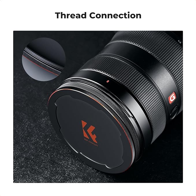 K&F CONCEPT 55mm Thread & Magnetic 2-in-1 Lens Filter Cap Only Compatible - Image 4