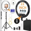 22"Ring Light with Stand, Ring Light Tripod by MACTREM