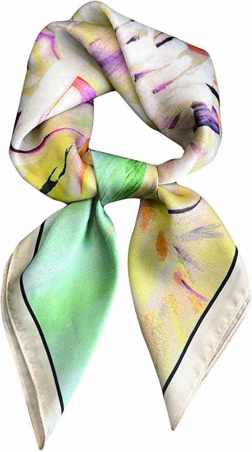 Silky Scarf for Women Lightweight Satin Bandanas Neck Hair Wrap For Sleeping by OnllhNiceScarfForWomen