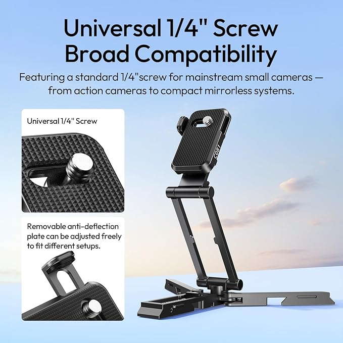 ULANZI C081 Mini Camera Tripod Stand, 4-in-1 Handheld Grip, Foldable Desktop - Image 5