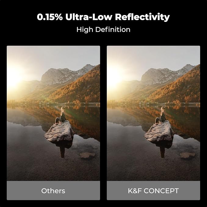 K&F CONCEPT Polarising Filter 62 mm CPL Filter Circular Slim Optical Glass HD - Image 5