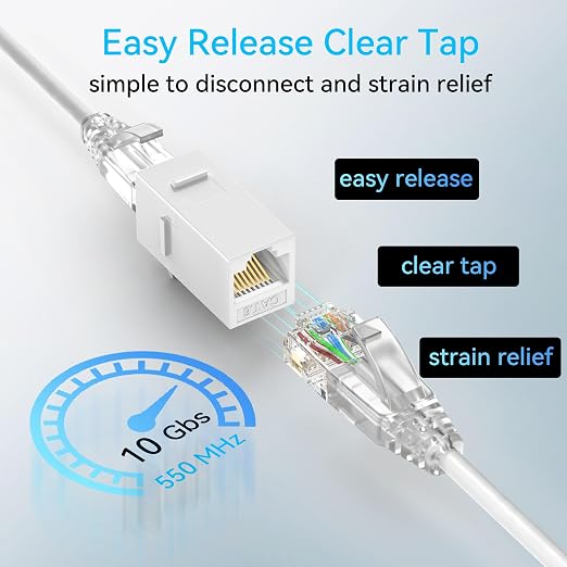Sokqovt Cat6a Patch Cables Slim 10ft, Flexible Cat6 Ethernet Patch Cable 10G - Image 6