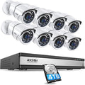 ZOSI 16CH 4K PoE Security Cameras System, 4K 8MP 16 Channel H.265 NVR by ZOSI