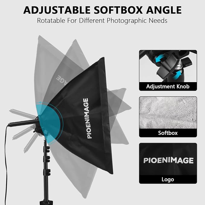 Softbox Lighting Kit, Soft box Photography Lighting Set - Image 6