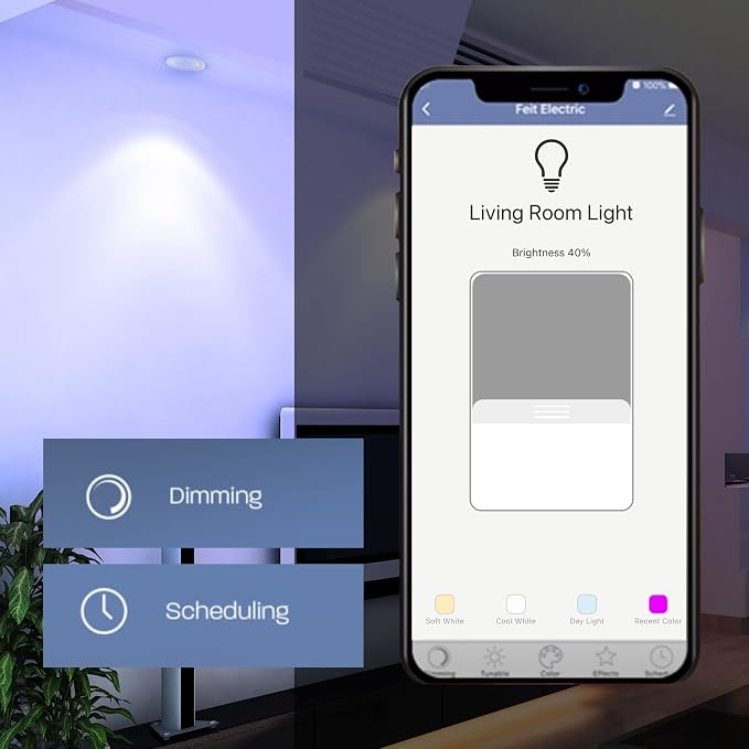 Feit Electric PAR38/RGBW/CA/AG 90 Watt Equiv, 2.4 GHz WiFi Only, No Hub Required - Image 13