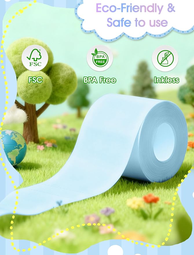 12 Rolls Kids Camera Paper Roll Refill, QIIYNTE Thermal Paper - Image 6