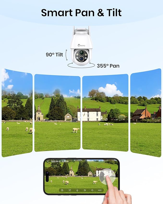 Solar Security Cameras Wireless Outdoor 2K, Self Charged WiFi Cameras - Image 4