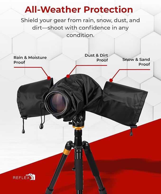 REFLEX CAMERA Universal Protective Waterproof DSLR/SLR Rain Cover - Image 4