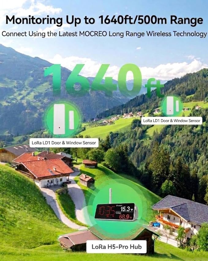 MOCREO LD1 LoRa Smart Door Window Sensor, 2000ft Ultra-Long Range, 5-Year - Image 5