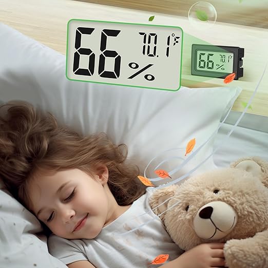 6-Pack Mini Hygrometer Indoor Humidity Meter, Mini Digital Thermometer Humidity - Image 6