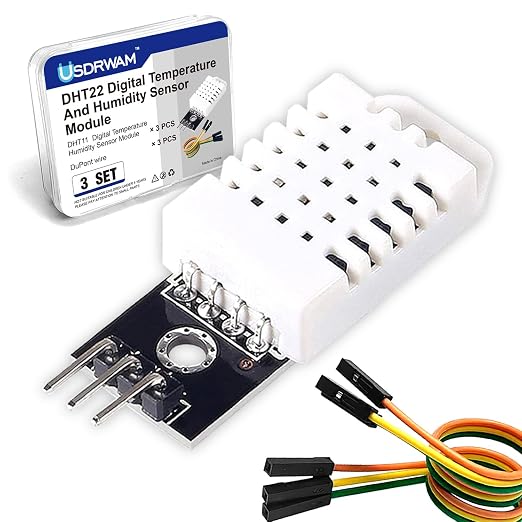 3 Set Digital Temperature and Humidity Sensor Modules, Compatible by Usdrwam