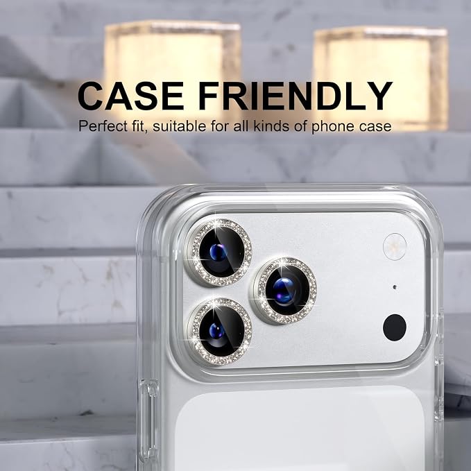Choiche Compatible for iPhone 17 Pro/iPhone 17 Pro Max Camera Lens Protector - Image 4