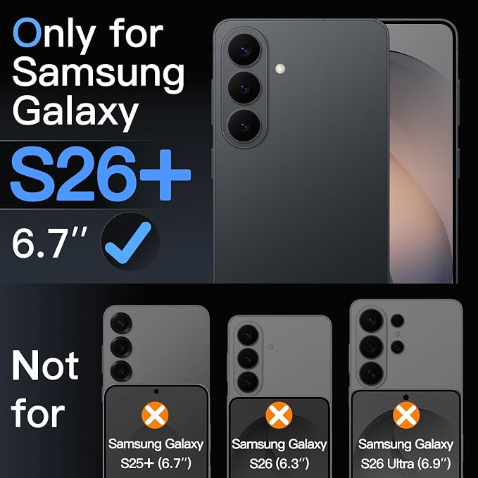 JETech Screen Protector for Samsung Galaxy S26 Plus - Image 3