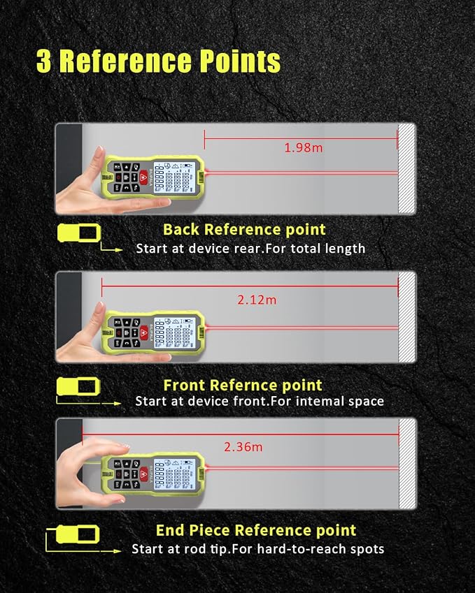 Laser Distance Measuring Tool, 70M/229ft Laser Measure, ±2mm Accuracy Laser - Image 2