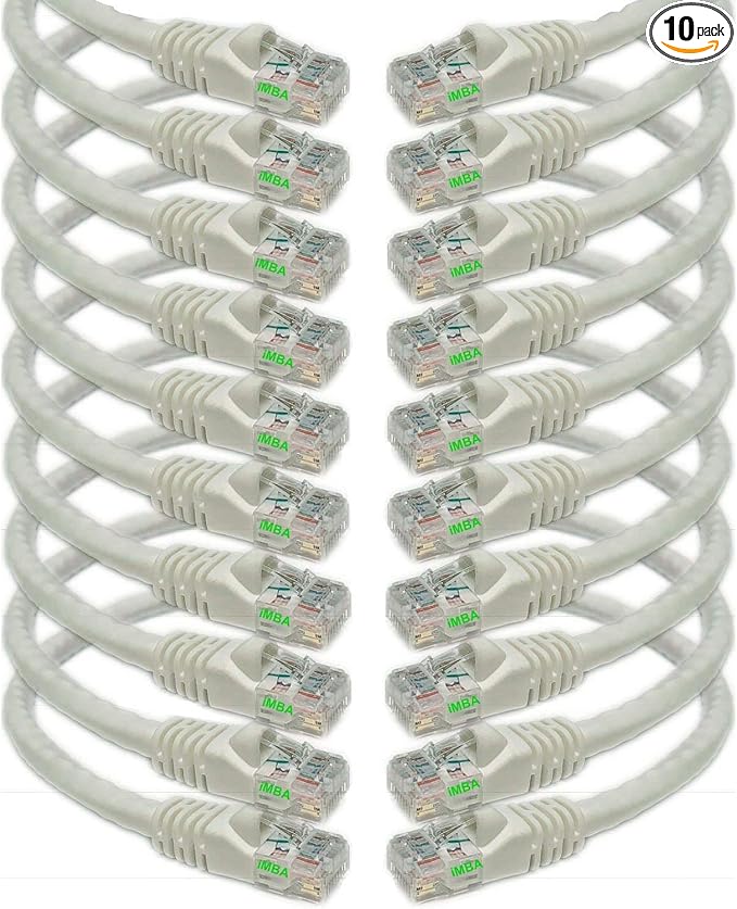 iMBAPrice 25 ' Cat5e Network Ethernet Patch Cable, 10 Pack by iMBAPrice