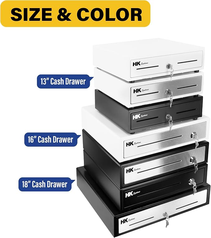 HK SYSTEMS 16inch "Stainless Steel" Front Heavy Duty POS "USB" Interface Cash - Image 8