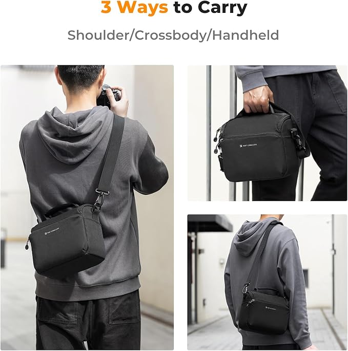 K&F CONCEPT Camera Sling Bag Small Crossbody Camera Case DSLR/SLR/Cute Compact - Image 5