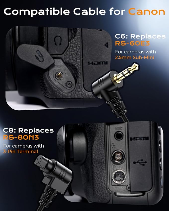 for Canon Camera Rechargeable Remote Shutter Release - Image 7