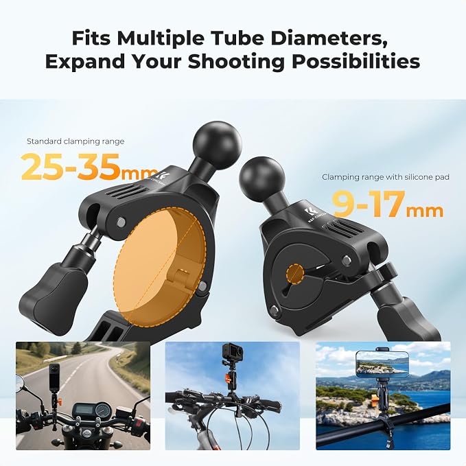 K&F CONCEPT Handlebar Bike Motorcycle Mount - Image 2
