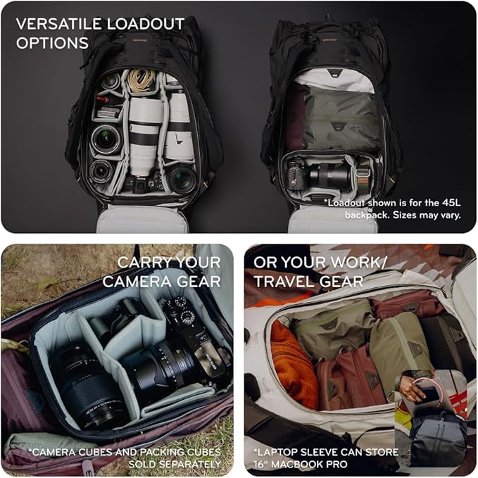 Peak Design Outdoor Backpack 18L, Compact and Lightweight Frameless Daypack - Image 4