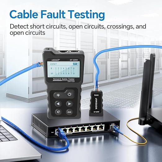 NOYAFA NF-8209 Network Cable Tester, Ethernet Cable Wire Tester - Image 5