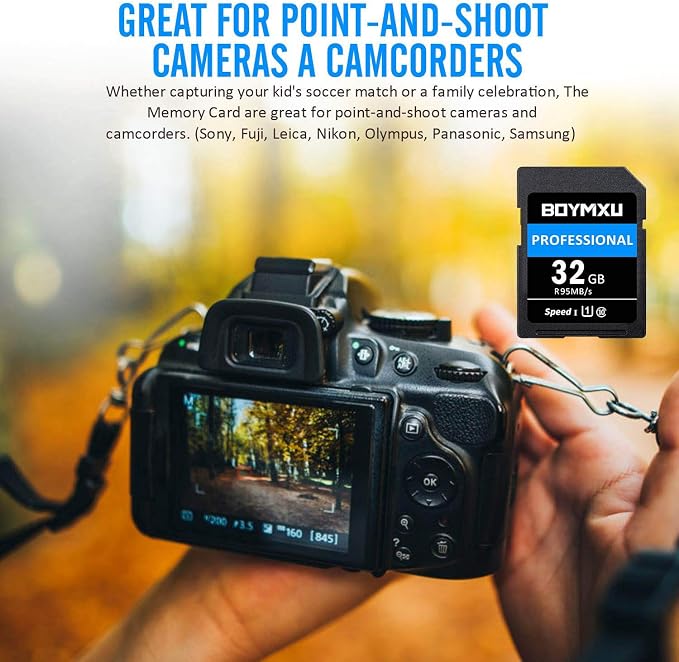 32GB Memory Card, BOYMXU Professional 1000 x Class 10 UHS-I U3 Card Compatible - Image 7