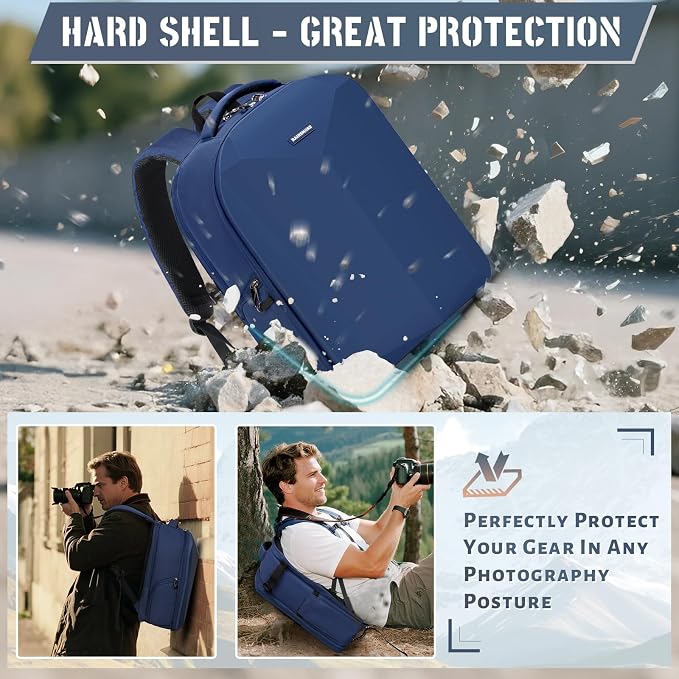RAINSMORE Camera Backpack Hard Shell - Image 7