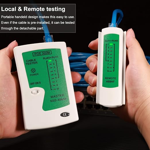 Network Cable Tester for RJ45 & RJ11 & RJ12, Ethernet LAN Cable Tester for Cat5 - Image 3